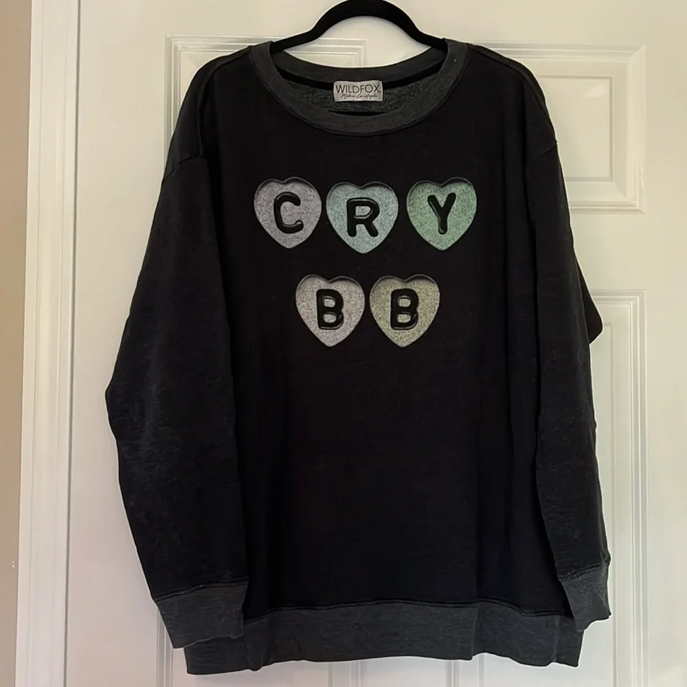 Wildfox Cry BB Roadtrip Sweater Medium - Picture 4 of 8